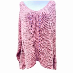 Emmer & Oat Deep V Neck Chenille Sweater